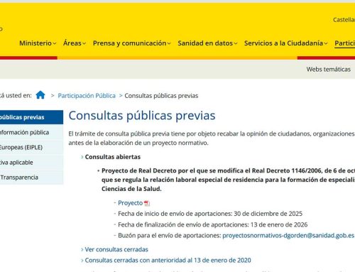 El Sindicato Médico AVANZA presenta alegaciones para reformar el RD 1146/2006 y publica un modelo editable para que cualquier MIR pueda sumarse