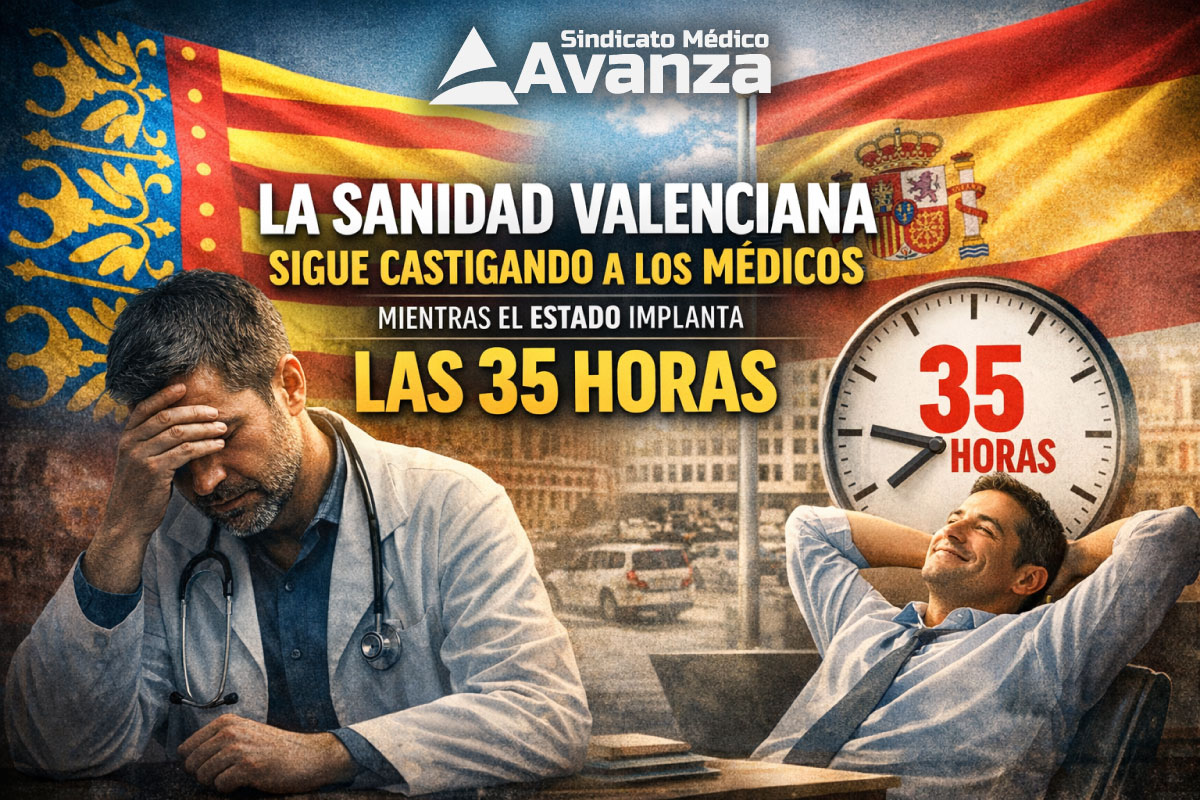 35 horas sanidad valenciana: médico agotado frente a la jornada de 35 horas en la Administración General del Estado