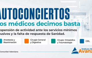 Los médicos decimos basta: suspensión de autoconciertos en la sanidad valenciana ante servicios mínimos abusivos