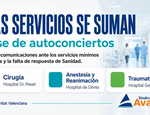 Nuevos servicios se suman al cese de autoconciertos ante los servicios mínimos abusivos de Sanidad